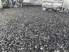 Каменный ковер Черная мраморная крошка 5-10 мм 2678